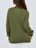 PRETTYGARDEN Womens Ribbed Knit Raglan Mock Neck Sweater Beige Size S by Deal US