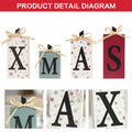 SY Super Bang Rustic Wooden Xmas Sign Decorations 4PCS Farmhouse Holiday by Deal US