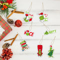 Whoville Christmas Tree Ornaments 13 Pack Wooden Hanging Decorations by Deal US