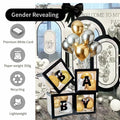 [Like New] Onteftshop Baby Boxes Letters Clear Black 4pcs Party Decorations by Deal US