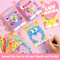 JOYIN 72 Pcs Valentines Monster Gift Cards with Bags Candy Holder Cards by Deal US