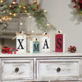 SY Super Bang Rustic Wooden Xmas Sign Decorations 4PCS Farmhouse Holiday by Deal US