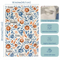 The Fine Living Company 2pc Thankful Grateful Dish Towels 18x28 Blue Orange by Deal US