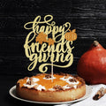 AROKIPPRY Gold Glitter Pumpkin Cake Topper Autumn Fall Maple Leaves Party by Deal US