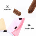 Beaupretty 2pcs Plush Bull Horns Headband Christmas Holiday Costume by Deal US