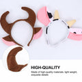 Beaupretty 2pcs Plush Bull Horns Headband Christmas Holiday Costume by Deal US