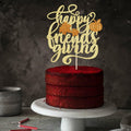 AROKIPPRY Gold Glitter Pumpkin Cake Topper Autumn Fall Maple Leaves Party by Deal US
