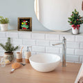 Funny Christmas Wooden Sign Home Bathroom Decor Cute Xmas 7x7 Inch Frame by Deal US