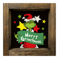 Funny Christmas Wooden Sign Home Bathroom Decor Cute Xmas 7x7 Inch Frame by Deal US