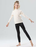 CVVTEE Girls Faux Leather Stretch Leggings Black Fleece-Lined Size 12 by Deal US
