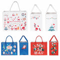 JIWINNER 4PCS Felt Gift Bags 13x7x10 with Handles Christmas Wrapping by Deal US