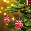 [Like New] 18 PCS Christmas Jingle Bells Ornaments Red White Green Tree Pendant Decor by Deal US