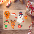 LovesTown 56PCS Waterproof Christmas Face Stickers for Kids Party Favors by Deal US