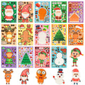 LovesTown 56PCS Waterproof Christmas Face Stickers for Kids Party Favors by Deal US
