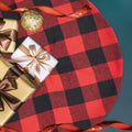4 Pieces Christmas Tree Skirt Decoration 15" Mini Xmas Tree Skirt Set by Deal US