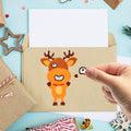 LovesTown 56PCS Waterproof Christmas Face Stickers for Kids Party Favors by Deal US