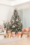 YiYunFloral Christmas Ball Ornaments 36pcs 6 Styles 3 Sizes Rose Gold by Deal US