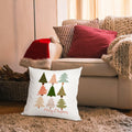 Jvpke Christmas Tree Pillow Covers 18x18 Colorful Farmhouse Xmas Decor by Deal US