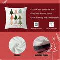 Jvpke Christmas Tree Pillow Covers 18x18 Colorful Farmhouse Xmas Decor by Deal US