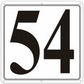 i-CowFun Aluminum Number Sign 54 12x12in Outdoor Parking Spot Large by Deal US