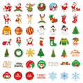 100PCS Christmas Children's Cartoon Santa Claus & Tree Waterproof Stickers by Deal US