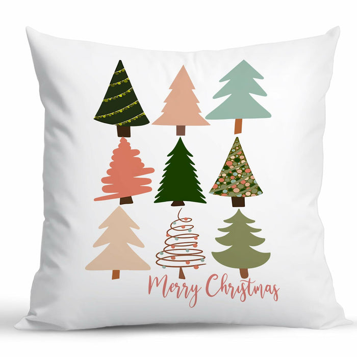 Jvpke Christmas Tree Pillow Covers 18x18 Colorful Farmhouse Xmas Decor by Deal US