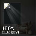 Jilron Blackout Curtain Beige 55x40in Portable Light Blocking 1 Pc by Deal US
