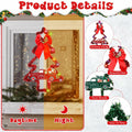 Liliful 2 Pcs LED Christmas Tree Lights with Red Green Tinsel Xmas Decor by Deal US