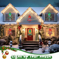 Liliful 2 Pcs LED Christmas Tree Lights with Red Green Tinsel Xmas Decor by Deal US