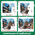 Advent Christmas Puzzle 2024 1008pcs Paper Calendar Holiday Decorative Green by Deal US