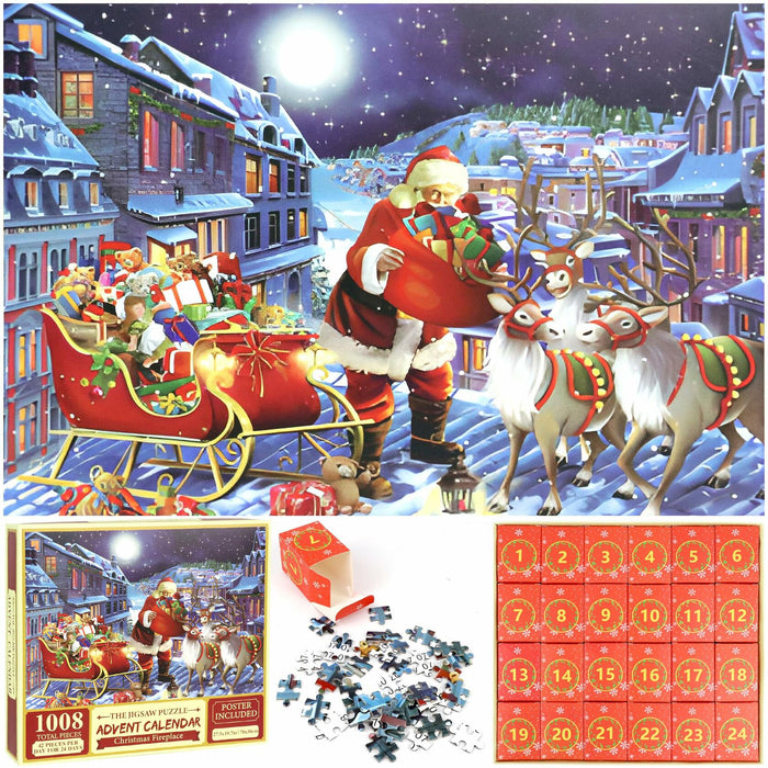 DBPBToU 1000pcs Christmas Caribou Jigsaw Puzzle Unique Pieces for Adults by Deal US