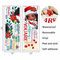Mfault Christmas Black Girl Inspirational Wall Decals Stickers Xmas Decor by Deal US