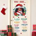 Mfault Christmas Black Girl Inspirational Wall Decals Stickers Xmas Decor by Deal US