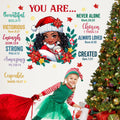 Mfault Christmas Black Girl Inspirational Wall Decals Stickers Xmas Decor by Deal US