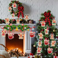 12Pcs Gingerbread Man Christmas Ornaments Tree Decorations with Ropes by Deal US