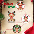 12Pcs Gingerbread Man Christmas Ornaments Tree Decorations with Ropes by Deal US
