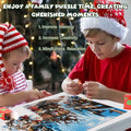 Advent Christmas Puzzle 2024 1008pcs Paper Calendar Holiday Decorative Green by Deal US
