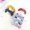 SMYAXUNW Colorful Pearl Knotted Hairband Turban Hair Accessories for Women by Deal US