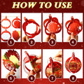 Vercraft 12 Pcs Christmas Tree Balls Ornaments Red Gold Hanging Decor by Deal US