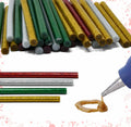 Gift Boutique 100 Pack Mini Christmas Hot Glue Gun Sticks 4 Colors 0.27"x4" by Deal US