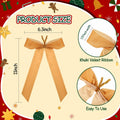 Riceshoot 30 Pcs Velvet Christmas Bow Khaki 6.3x11 Inch Rustic Decor by Deal US