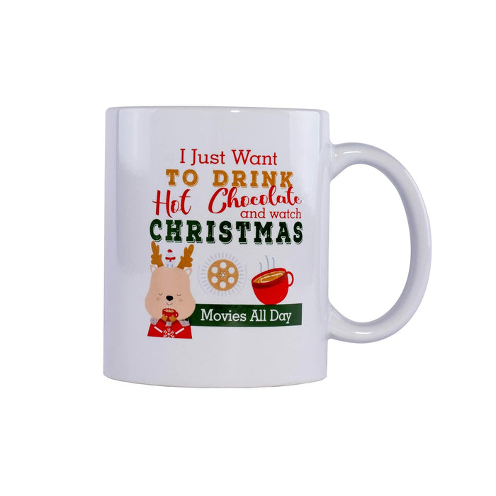 [Like New] Tiberias Christmas Coffee Mug Ceramic Tea 11 Oz Holiday Gift Box by Deal US