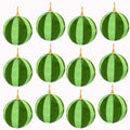 12 Pcs Christmas Thread Wrapped Balls Ornaments 2.4 Inch Hanging Decor by Deal US