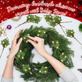 Thiccywoov 30 Pack Artificial Holly Berry Picks Gold Christmas Decoration by Deal US