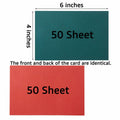 100 Sheets Christmas Cardstock Paper 250 GSM 4x6in Green Red by Deal US