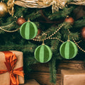 12 Pcs Christmas Thread Wrapped Balls Ornaments 2.4 Inch Hanging Decor by Deal US