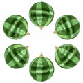 12 Pcs Christmas Thread Wrapped Balls Ornaments 2.4 Inch Hanging Decor by Deal US