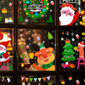 194PCS Christmas Window Clings Stickers Snowflakes Indoor Home 6 Sheets by Deal US