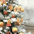 RoseCraft Christmas Ornaments Set 32PCS Shatterproof Multi-Color Hanging Balls by Deal US