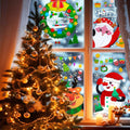 194PCS Christmas Window Clings Stickers Snowflakes Indoor Home 6 Sheets by Deal US